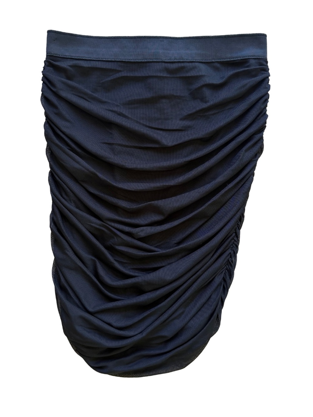 Forever 21 Navy Ruched Pencil Skirt